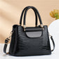 Chic Faux Crocodile Textured PU Crossbody Bag