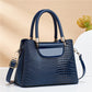 Chic Faux Crocodile Textured PU Crossbody Bag