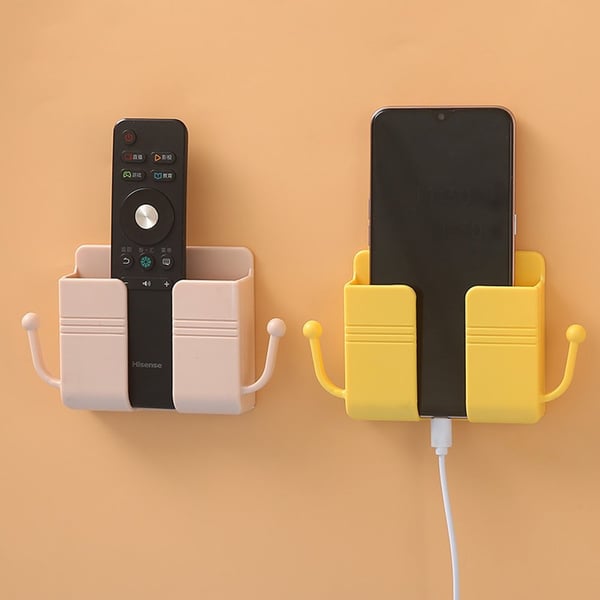 ✨ Achetez 1, obtenez 1 gratuit ! 🧰 Boîte de Rangement Murale – ABS – 10×3×9,5 cm – 45 g – Ignifugé – Crochets Latéraux – Jaune/Vert/Bleu/Rose – Pour Téléphone et Télécommandes 🏠