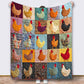🐔‑50 % ! 🛋️ Couverture en flanelle vintage à motif poulet – Douce, moelleuse et pleine de charme – Idéale pour canapé, lit et moments cosy ✨