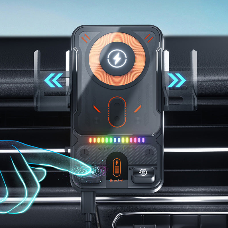 🚗 60 % de réduction maintenant ! 📱 Support 2 en 1 + chargeur sans fil pour voiture – Rotation 360°, fixation ultra-stable & charge rapide 15 W ! 🔋🔄