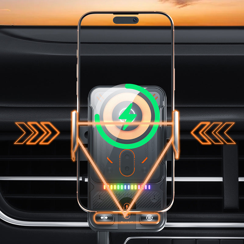 🚗 60 % de réduction maintenant ! 📱 Support 2 en 1 + chargeur sans fil pour voiture – Rotation 360°, fixation ultra-stable & charge rapide 15 W ! 🔋🔄