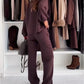 Women's Soft Casual Top and Pants Set