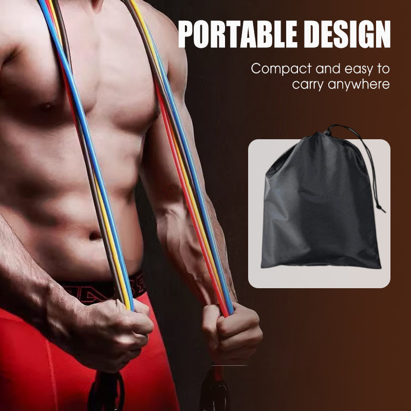 💪‑50% MAINTENANT ! Lot de 13 bandes de résistance avec poignées – kit complet de musculation à domicile pour entraînement corporel total, idéal pour débutants et confirmés 🏋️‍♂️✨