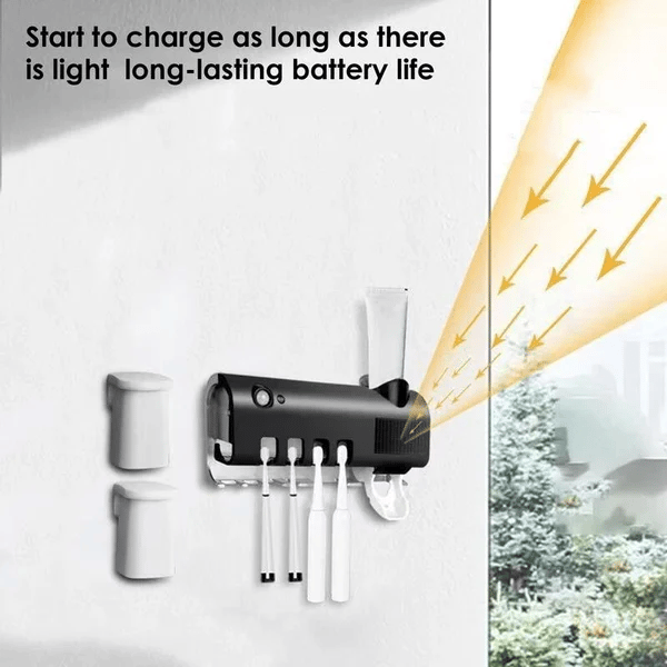 📢📢50% DE RÉDUCTION !! ⏰Support intelligent pour brosses à dents avec stérilisation UV🦷