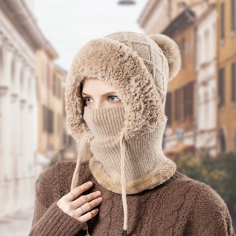 Cagoule d’Hiver 3-en-1 pour Femme