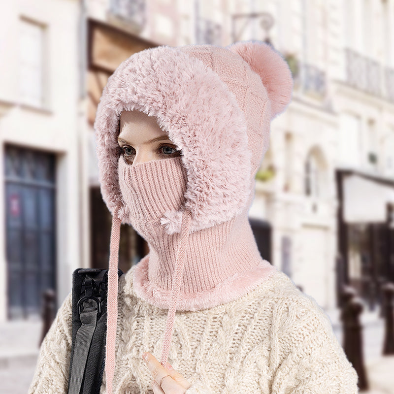 Cagoule d’Hiver 3-en-1 pour Femme