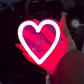 Lampe d’Ambiance Sans Fil en Forme de Cœur pour Voiture