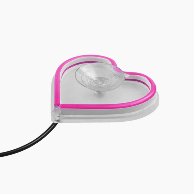 Lampe d’Ambiance Sans Fil en Forme de Cœur pour Voiture