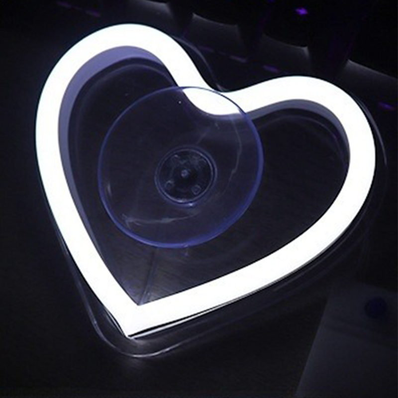 Lampe d’Ambiance Sans Fil en Forme de Cœur pour Voiture