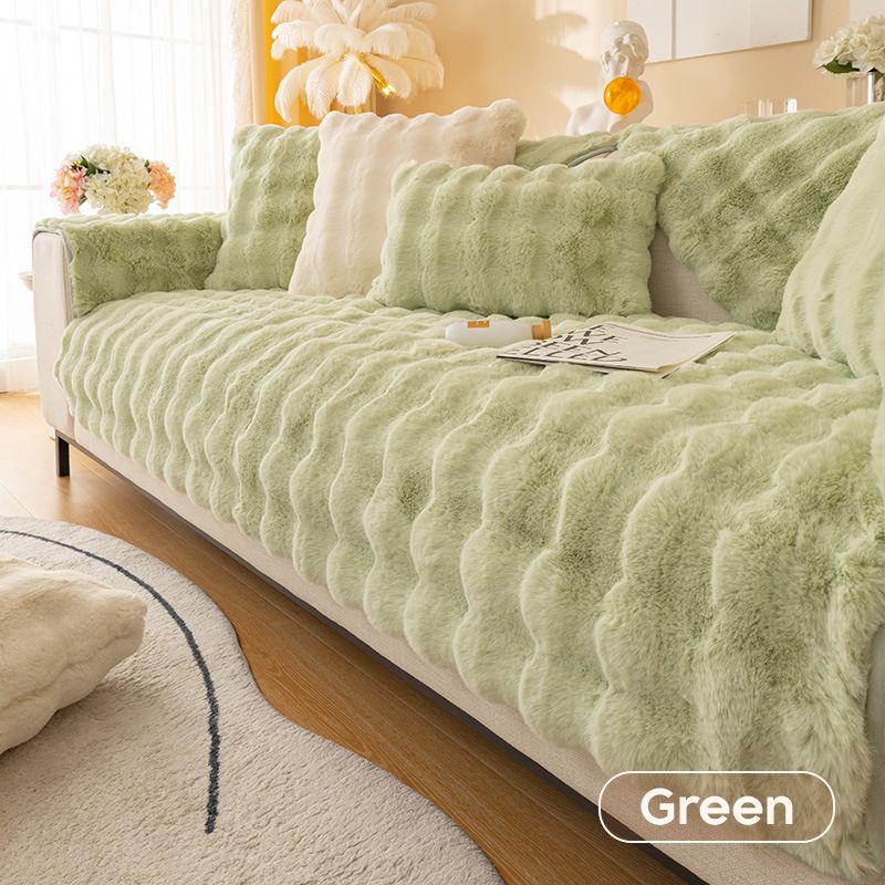 Pousbo® Housse de canapé en peluche épaisse de lapin