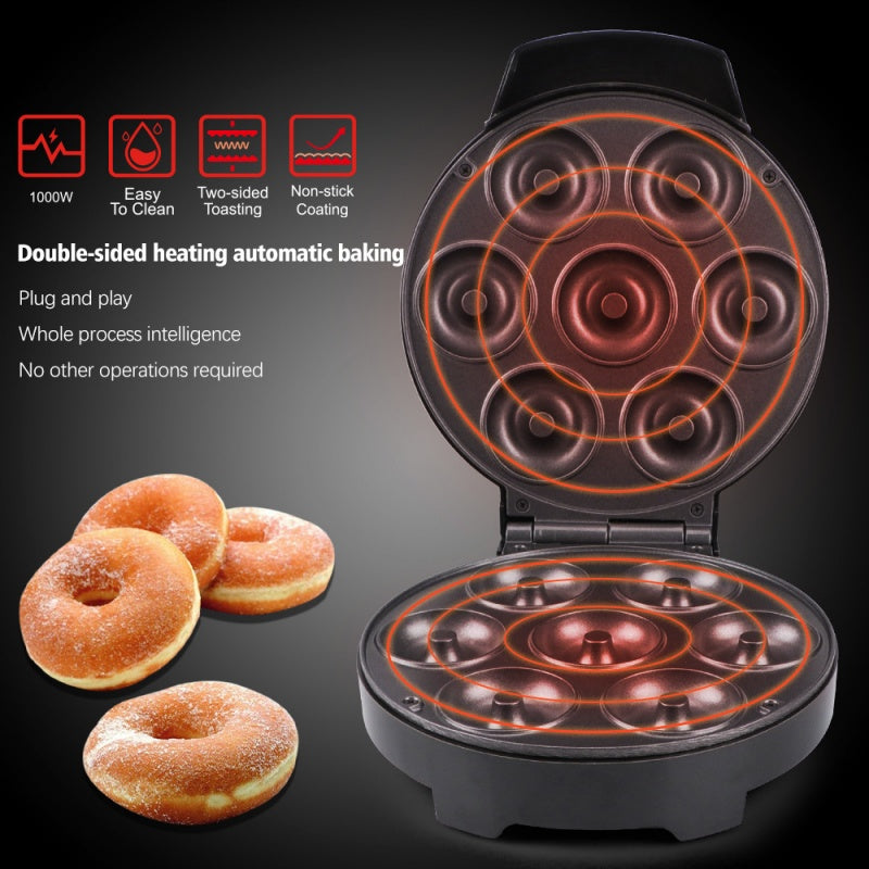 🍩 69% DE RÉDUCTION! ✨ MACHINE À DONUTS MINIATURE - Cuisson Rapide 3min, Revêtement Antiadhésif, Parfaite pour Goûters et Fêtes d'Enfants 🎉👧