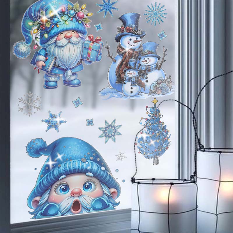 📢📢50 % de réduction！！！  ✨ Une fenêtre magique pour Noël – Décorations scintillantes, sans colle, visibles dehors et dedans !