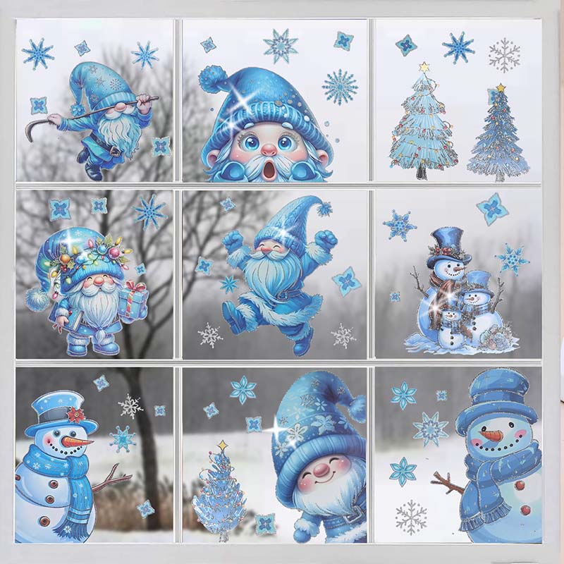 📢📢50 % de réduction！！！  ✨ Une fenêtre magique pour Noël – Décorations scintillantes, sans colle, visibles dehors et dedans !