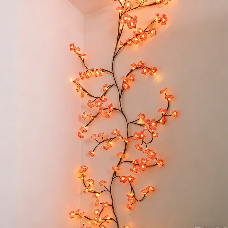 🌸🛒 -50% ! 💡Guirlande Lumineuse en Vigne Fleurie – LED Économe, Télécommande USB & Ambiance Romantique