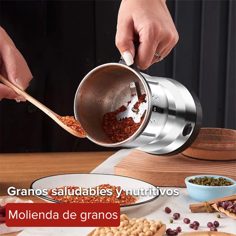 🎁 50% de réduction ! ⏳ Moulin électrique multifonctionnel pour usage domestique – 300W, cuchilla en S, 500 ml, acier inoxydable & facile à nettoyer ! ☕🌶️