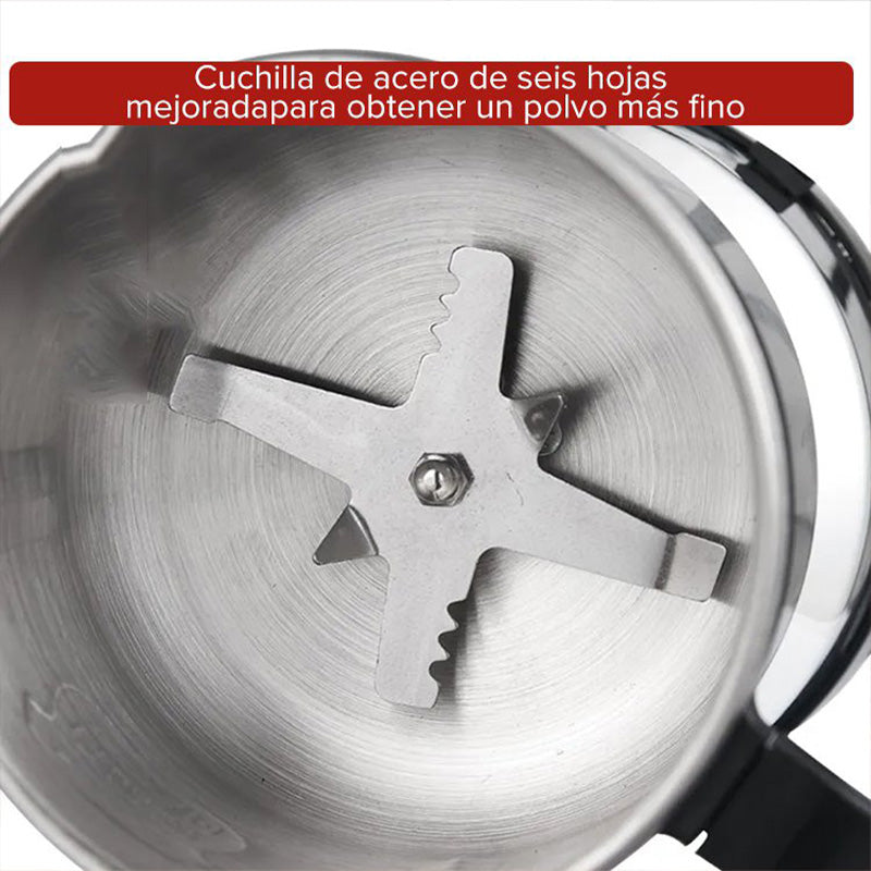 🎁 50% de réduction ! ⏳ Moulin électrique multifonctionnel pour usage domestique – 300W, cuchilla en S, 500 ml, acier inoxydable & facile à nettoyer ! ☕🌶️