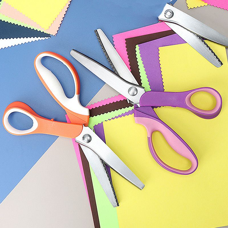 ✂️ Ciseaux Cranteurs en Acier Inoxydable — Bords Zigzag, Poignées Ergonomiques, Couture, Quilting & Scrapbooking, 4 Coloris ✨