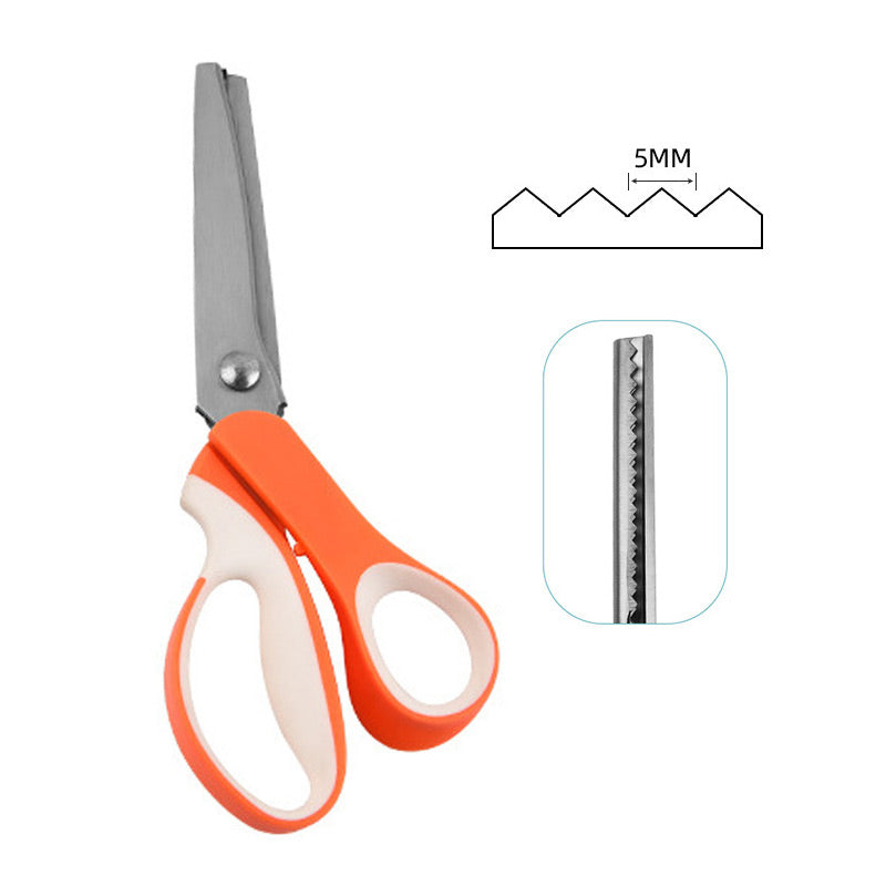 ✂️ Ciseaux Cranteurs en Acier Inoxydable — Bords Zigzag, Poignées Ergonomiques, Couture, Quilting & Scrapbooking, 4 Coloris ✨