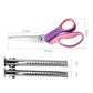 ✂️ Ciseaux Cranteurs en Acier Inoxydable — Bords Zigzag, Poignées Ergonomiques, Couture, Quilting & Scrapbooking, 4 Coloris ✨