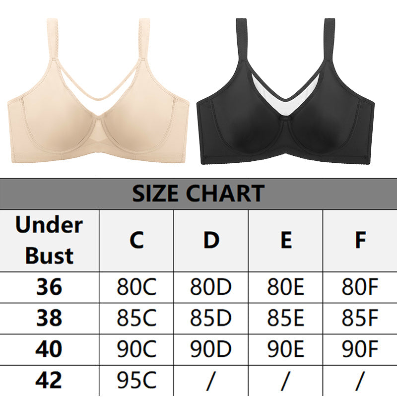 🎉 Vente 2026 — Plus de 42 700 vendus!🤍 Soutien‑gorge élégant et transparent à couverture intégrale pour femmes rondes 🫶