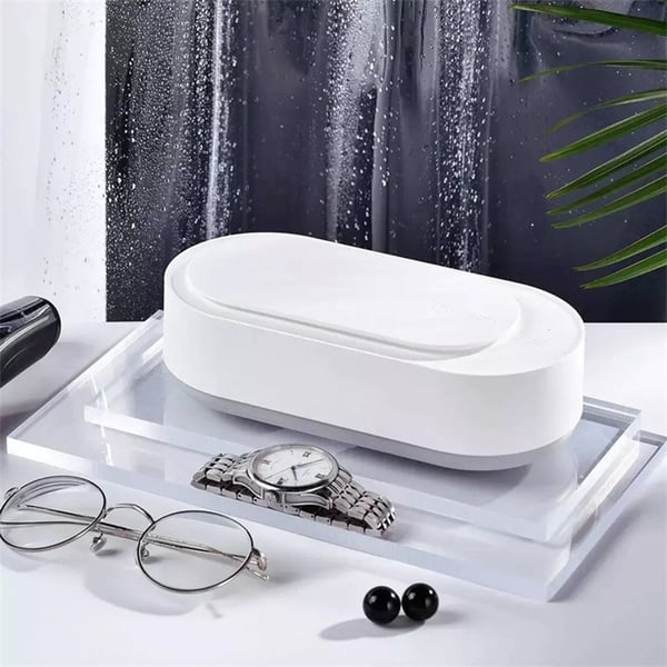 💎Nettoyeur ultrasonique portable pour lunettes et bijoux – Technologie ultrasonique, cycle 3 min, matériau PP, dimensions 7,32×2,84×2,67 cm, piles AAA – nettoyage en profondeur sans effort 🔊🧼