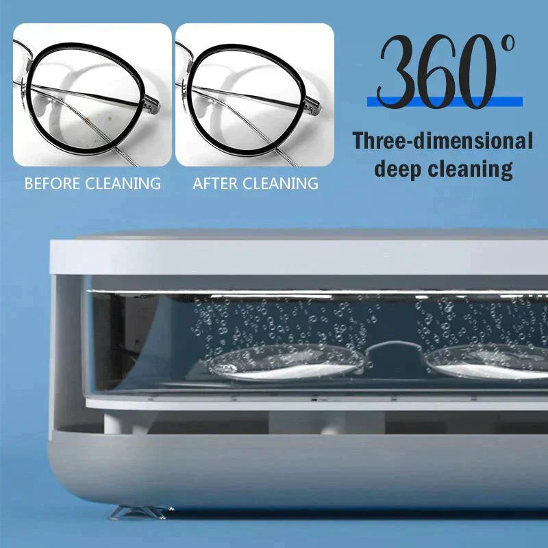 💎Nettoyeur ultrasonique portable pour lunettes et bijoux – Technologie ultrasonique, cycle 3 min, matériau PP, dimensions 7,32×2,84×2,67 cm, piles AAA – nettoyage en profondeur sans effort 🔊🧼