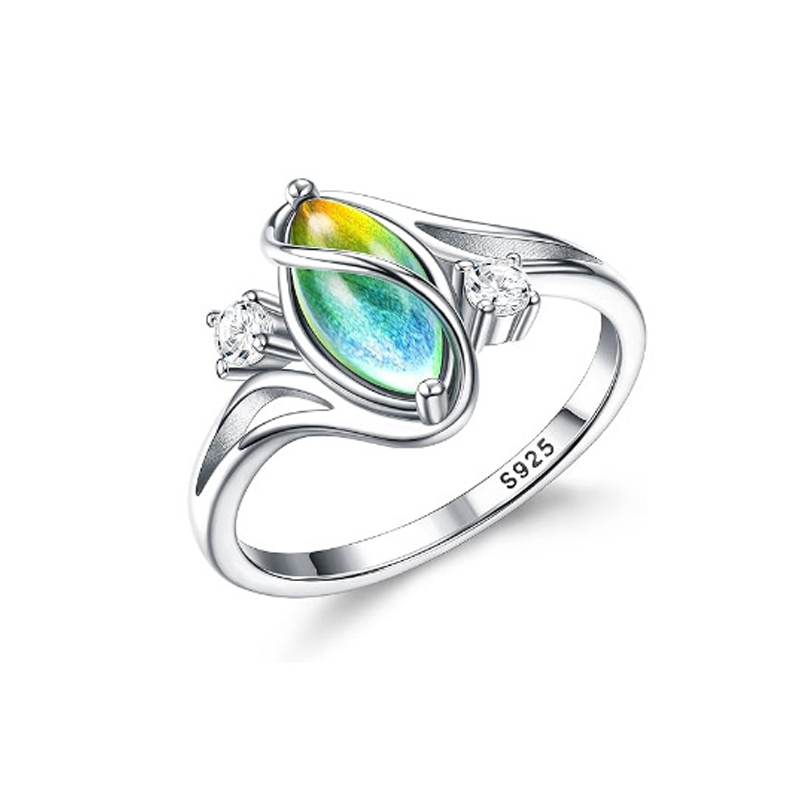 💍ACHETEZ 1 OFFERT 1✨Bague en Pierre de Lune – Design Ovale Géométrique, Zirconia Brillant & Élégance Mystique🌙