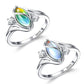 💍ACHETEZ 1 OFFERT 1✨Bague en Pierre de Lune – Design Ovale Géométrique, Zirconia Brillant & Élégance Mystique🌙