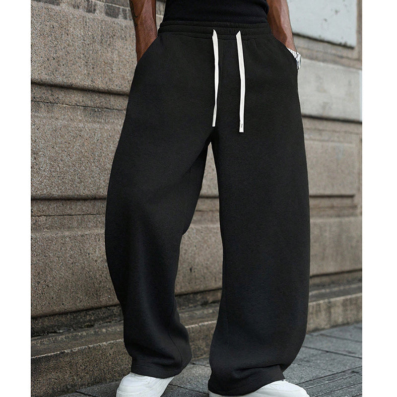 📢📢50 % de réduction !! ⏰👖Pantalon décontracté ample à cordon pour homme