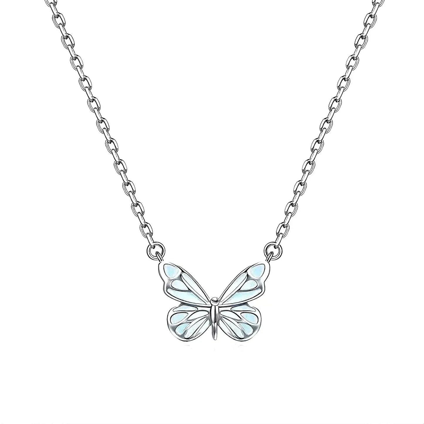 🦋 50% DE RÉDUCTION ! ✨ Pendentif Papillon Lumineux Rechargeable 2026 – Douce Lumière, Collier & Bracelet Inclus & Parfait Cadeau Romantique 🌸