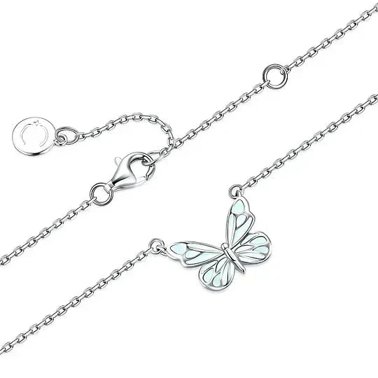 🦋 50% DE RÉDUCTION ! ✨ Pendentif Papillon Lumineux Rechargeable 2026 – Douce Lumière, Collier & Bracelet Inclus & Parfait Cadeau Romantique 🌸