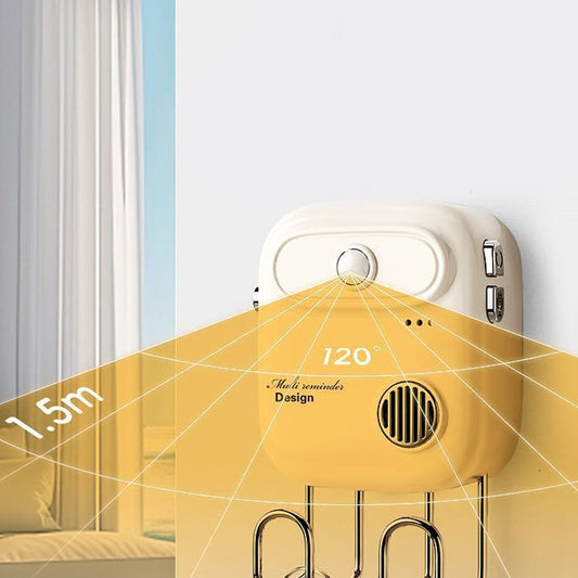 🎤50% DE RÉDUCTION🏠Capteur Infrarouge Intelligent avec Rappel Vocal Enregistrable – Détection Précise, Message Personnalisable & Installation Facile🔊