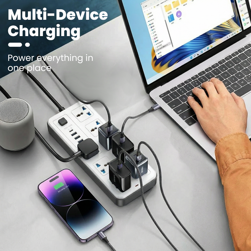 📢✨ -50% ! ⏰Multiprise avec Longue Rallonge – PP & Cuivre, USB & Protection Surtension.