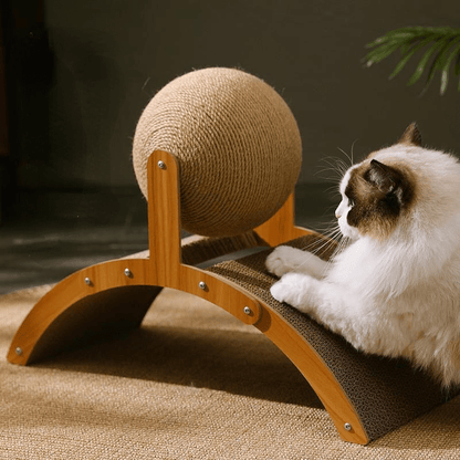 ✨ NOUVEAUTÉ 2026 – 50% ! 🐱 Boule à Gratter Naturelle en Sisal – Sisal Écologique – Creuse & Rotative & Double Face for Chat & Canapé Protégé