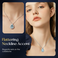 💙✨ PROMO FLASH 50% ! Collier Pendentif Goutte Bleue – Design Larme Intemporel, Sertissage Cristaux, Chaîne Ajustable 31-40cm, Alliage Premium, Idéal Quotidien & Cadeau Romantique
