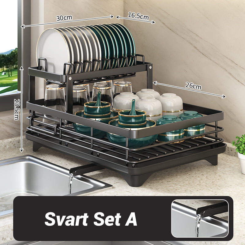 🔥 50% DE RÉDUCTION ! 🔥 Égouttoir à vaisselle domestique à deux niveaux pour la cuisine