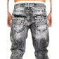 📢📢50 % de réduction !! ⏰Jean en denim extensible créatif à la mode pour hommes, style minimaliste adapté à l'été, style Emo