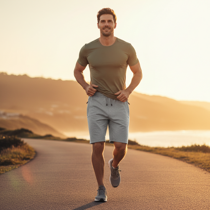 🩳 50% DE RÉDUCTION 🏃 Short de sport extensible & respirant – Tissu léger, coupe décontractée – Idéal pour la course, le fitness ou le quotidien – confortable et pratique 🌿💨✨