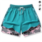 🩳 -50% SUR LE SHORT DE SPORT 2-EN-1 ! 🔥🎗️ Matière respirante, doublure camouflage & poches pour femme 🏃‍♀️✨