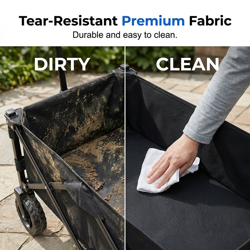 💯 50% DE RÉDUCTION ! 🛒 Chariot Pliable Extérieur – Oxford 600D & Acier Carboné – 80kg/130L & Roues 360° for Pique-Nique & Jardinage