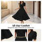 🥳Soldes exceptionnelles 2026🥳💞Plus de 50 000 exemplaires vendus !💥💕🌿-50% ! Robe élégante à manches bouffantes – Col V et taille haute pour une silhouette sablier. Respirante et infroissable. Idéale pour femmes matures.👗✅