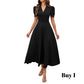 🥳Soldes exceptionnelles 2026🥳💞Plus de 50 000 exemplaires vendus !💥💕🌿-50% ! Robe élégante à manches bouffantes – Col V et taille haute pour une silhouette sablier. Respirante et infroissable. Idéale pour femmes matures.👗✅