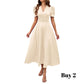 🥳Soldes exceptionnelles 2026🥳💞Plus de 50 000 exemplaires vendus !💥💕🌿-50% ! Robe élégante à manches bouffantes – Col V et taille haute pour une silhouette sablier. Respirante et infroissable. Idéale pour femmes matures.👗✅