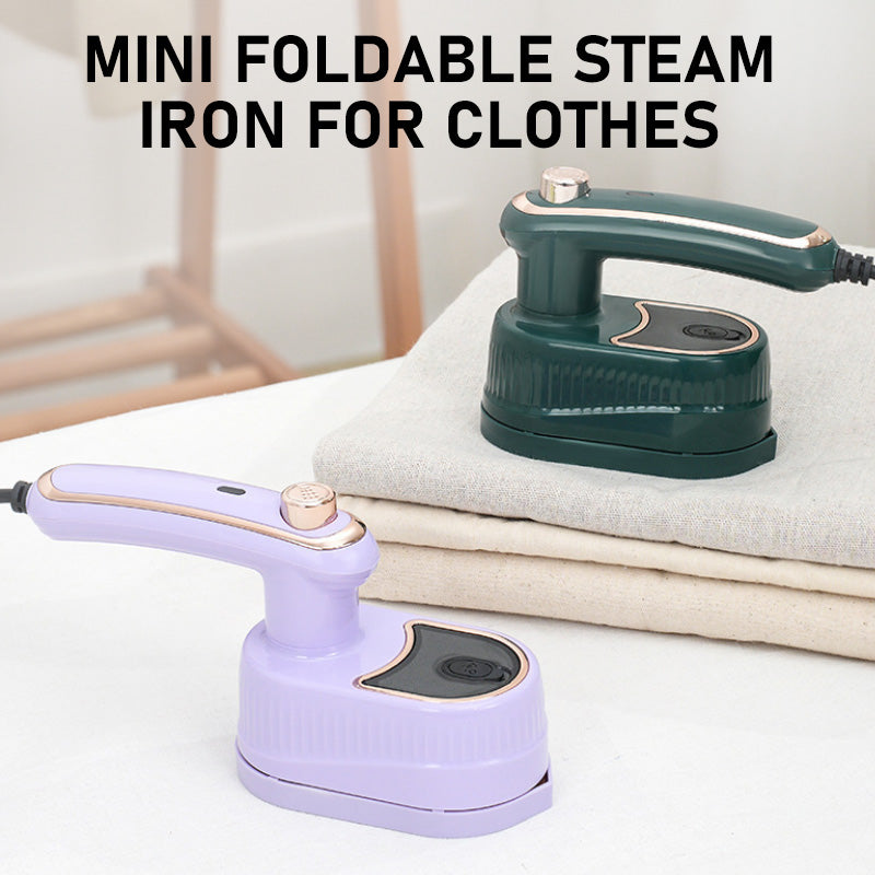 🔥Mini fer à repasser à vapeur pliable pour les vêtements 🌀Défroissage Vertical & Horizontal 👔50 % de réduction✨