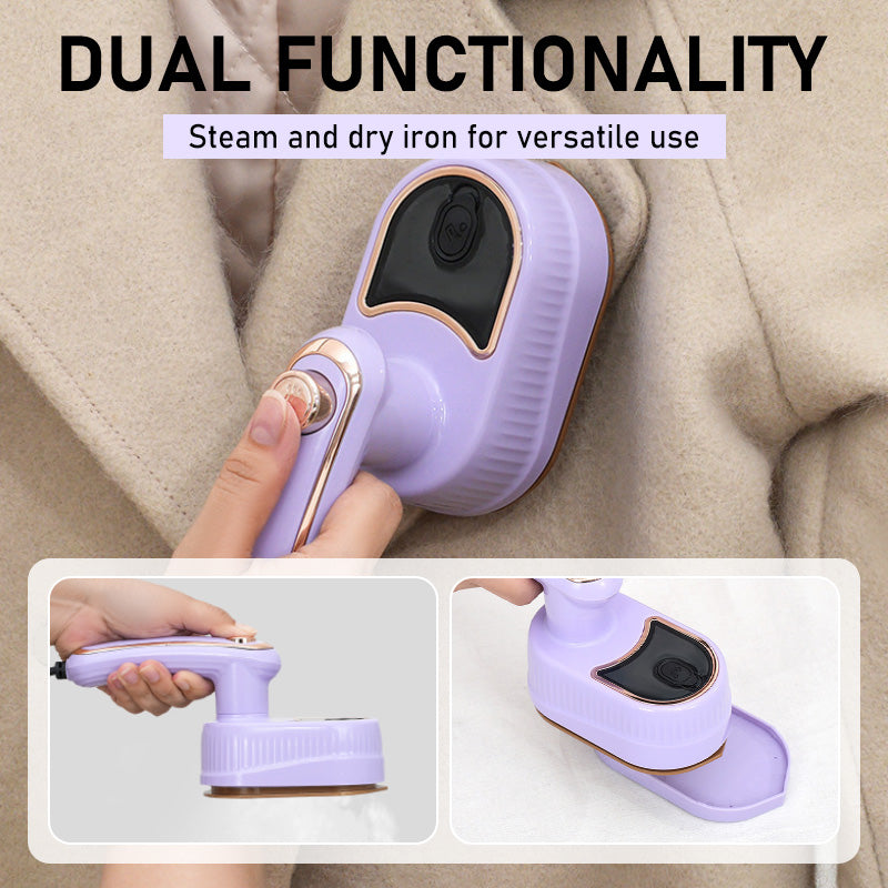 🔥Mini fer à repasser à vapeur pliable pour les vêtements 🌀Défroissage Vertical & Horizontal 👔50 % de réduction✨