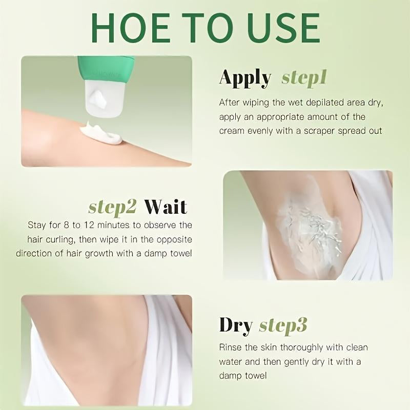 🥥-50% DE RABAIS ! Comme si vous rouliez une noix de coco sur vos jambes et que tous les poils glissaient ! Cette crème dépilatoire avec racloir dissout les poils jusqu’à la racine – pas de chaumes, pas d’irritation.