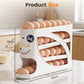 🥚 -50% ! 🧊 Organisateur de Rangement d’Œufs pour Réfrigérateur – PP – 32×18×7 cm – ~30 Œufs – Design à Gravité – Empilable – Blanc Cassé/Beige/Blanc 🥚