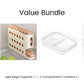 🥚 -50% ! 🧊 Organisateur de Rangement d’Œufs pour Réfrigérateur – PP – 32×18×7 cm – ~30 Œufs – Design à Gravité – Empilable – Blanc Cassé/Beige/Blanc 🥚