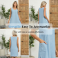 🔥🎁NOUVEAUTÉ -50%🔥Robe décontractée sans manches à col rond avec poches pour femme✈️